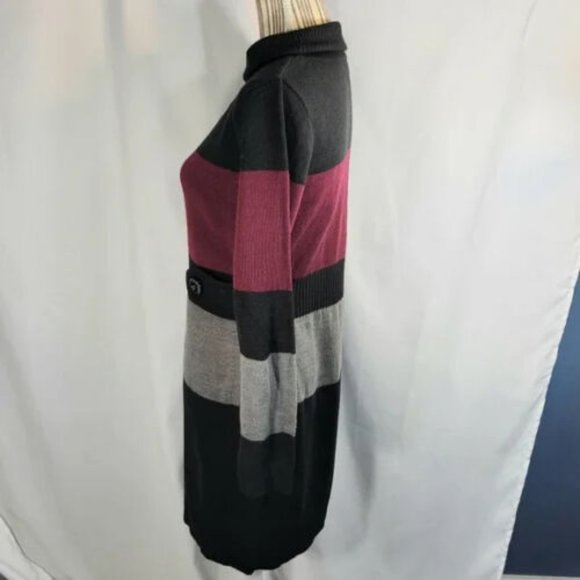 BCX Dress Mod 60s Style Sweater Dress Size Large - Picture 4 of 8